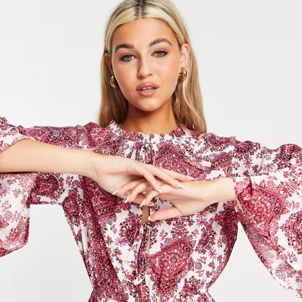 ASOS Violet Romance Paisley Romper